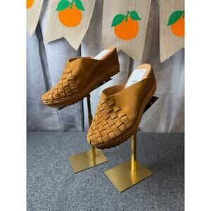 Antelope Teryl Suede Wedge Mules Tan EU 37 US 6